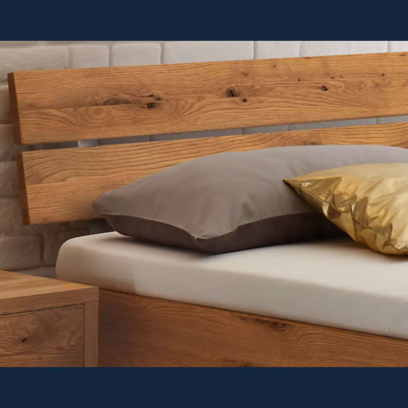 Schlichtes Massivholzbett Hasena Ortona modern-skandinavisch – Bild 15