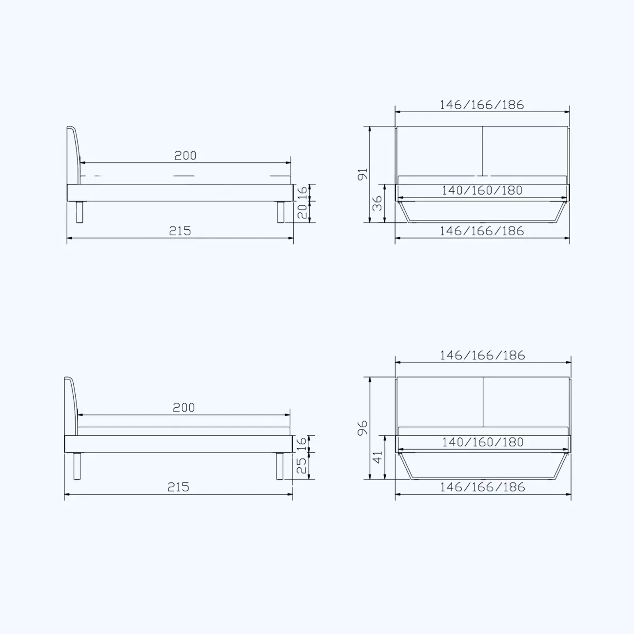 Massivholzbett Hasena Pietro modern 22 Massivholzbett Hasena Pietro modern – Bild 22