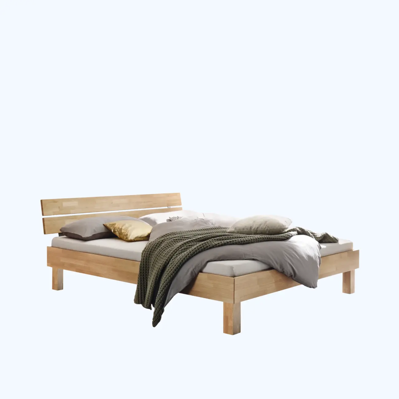 Geradliniges Massivholzbett Hasena Prato modern-skandinavisch – Bild 5