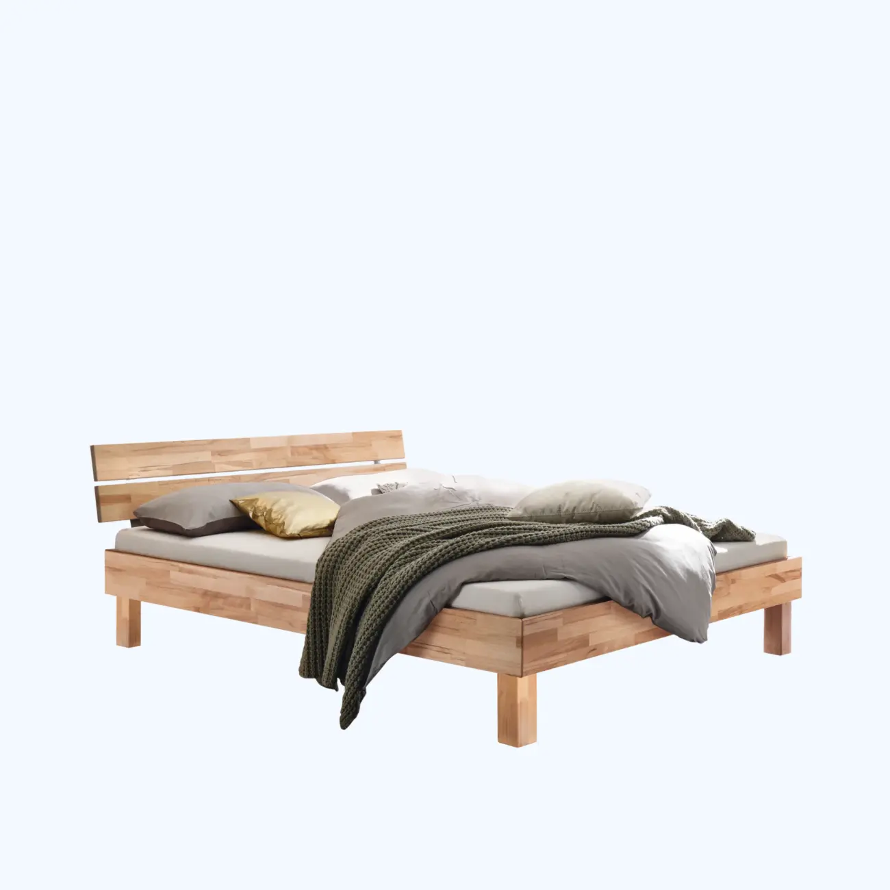 Geradliniges Massivholzbett Hasena Prato modern-skandinavisch – Bild 9