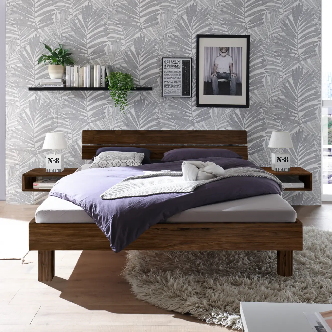 Geradliniges Massivholzbett Hasena Prato modern-skandinavisch – Bild 2