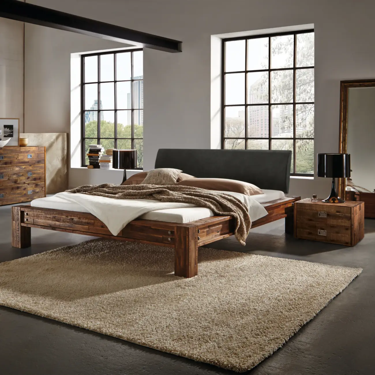 Charakterstarkes Massivholzbett Hasena rustikal San Felipe 2 Charakterstarkes Massivholzbett Hasena rustikal San Felipe – Bild 2