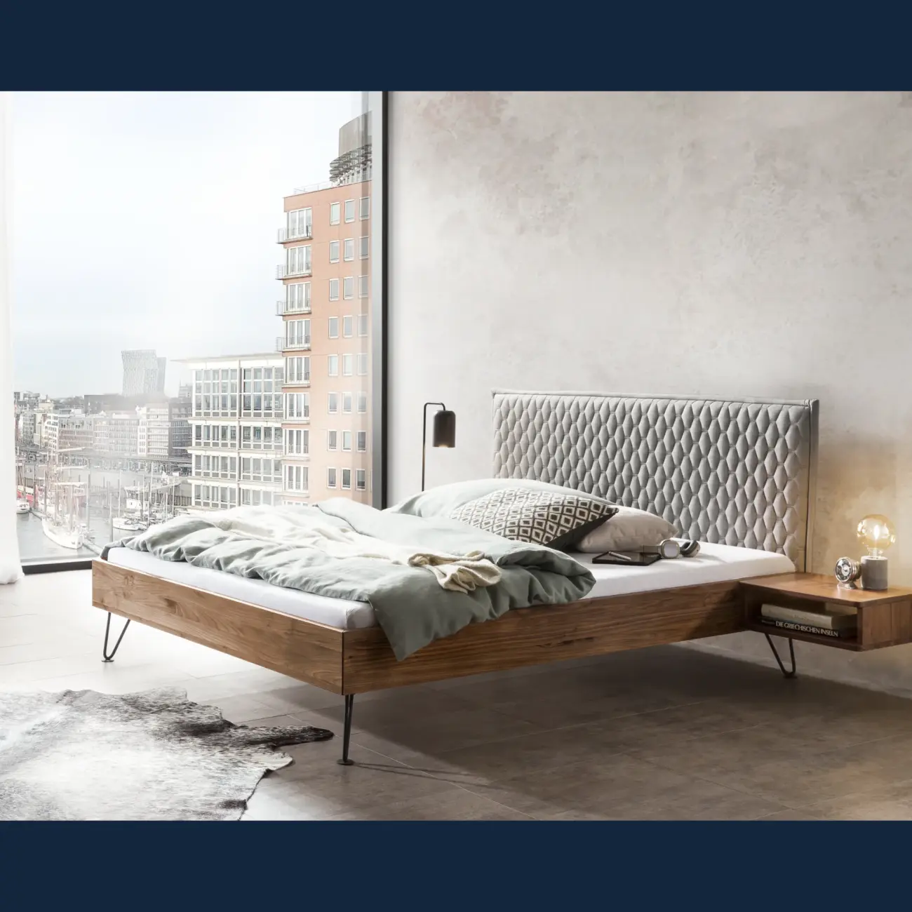 Massivholzbett Hasena Sara modern Industrial – Bild 2