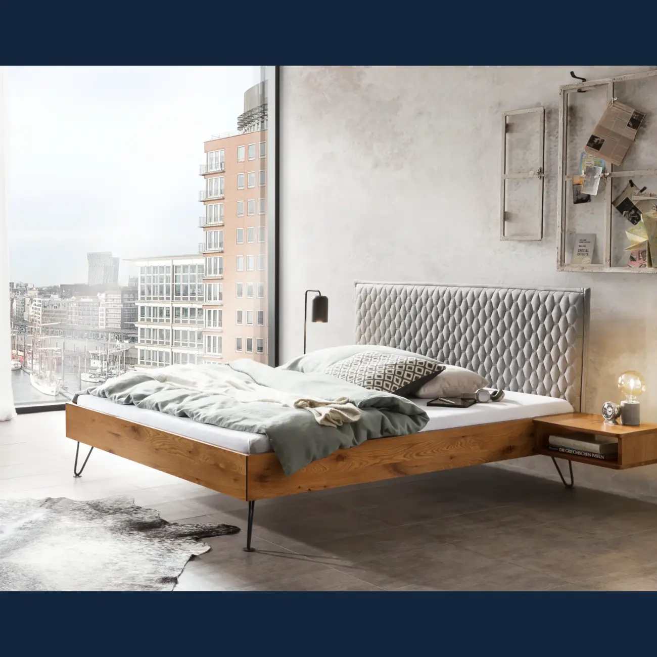 Massivholzbett Hasena Sara modern Industrial – Bild 10