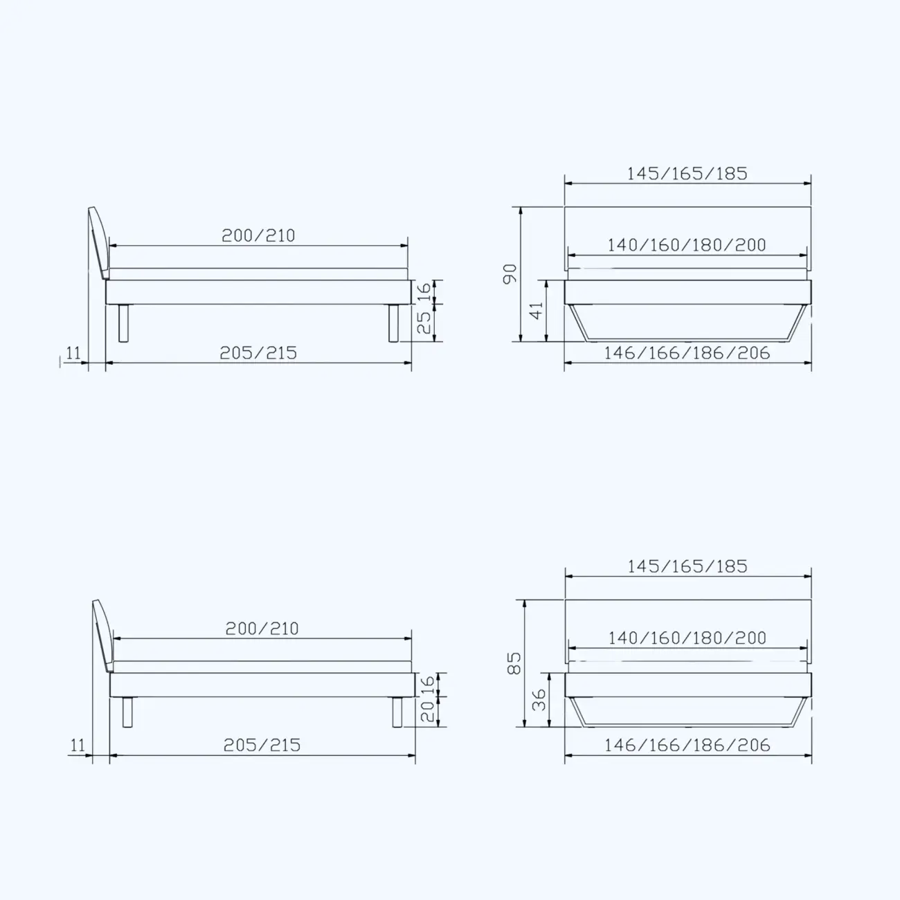 Elegantes Massivholzbett Hasena Modern-Industrial Sariano Trento – Bild 13