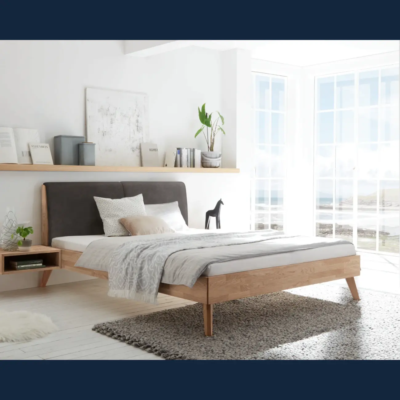 Ausgewogenes Massivholzbett Hasena Simone modern-skandinavisch – Bild 4