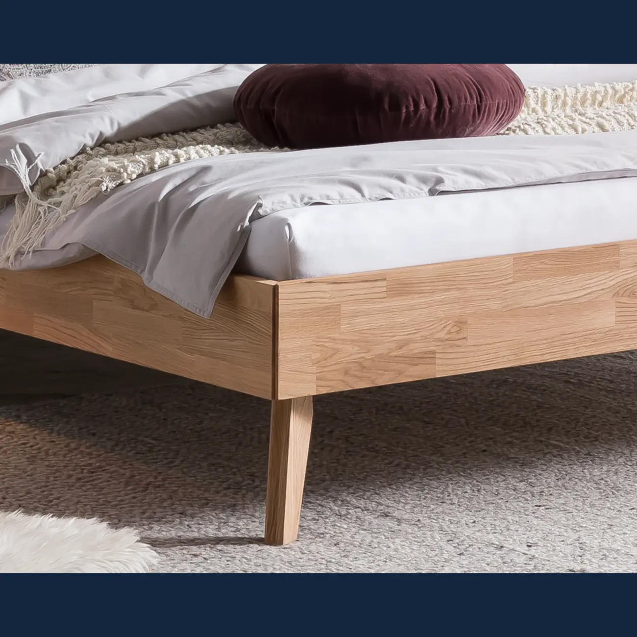 Ausgewogenes Massivholzbett Hasena Simone modern-skandinavisch – Bild 6