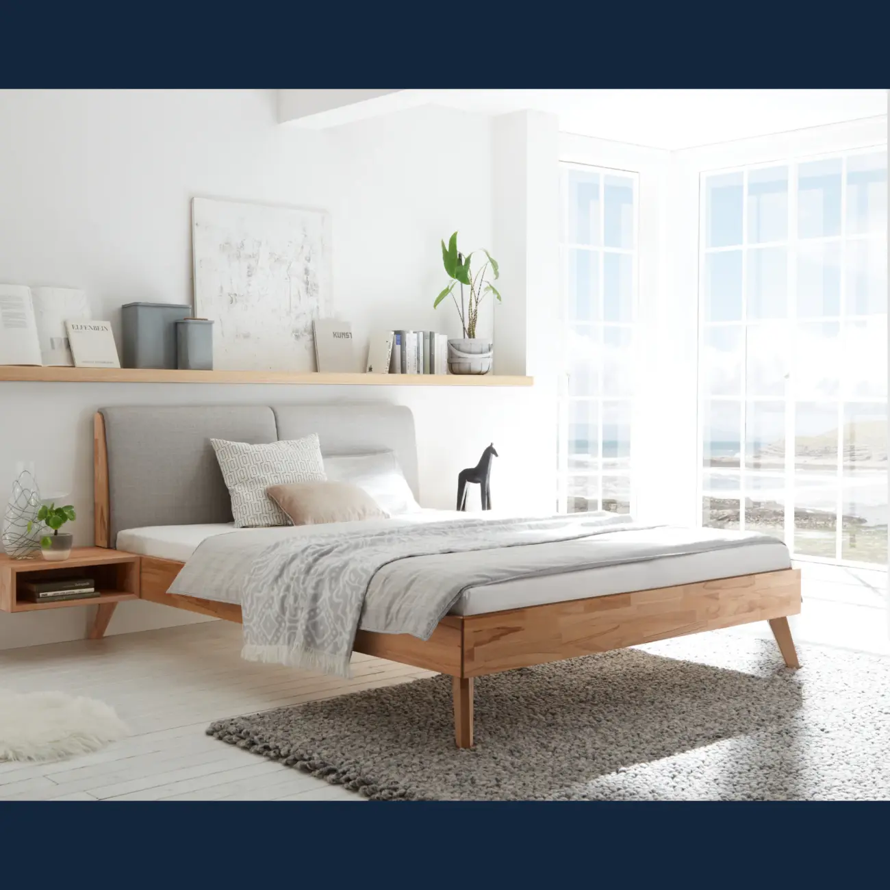 Ausgewogenes Massivholzbett Hasena Simone modern-skandinavisch – Bild 8