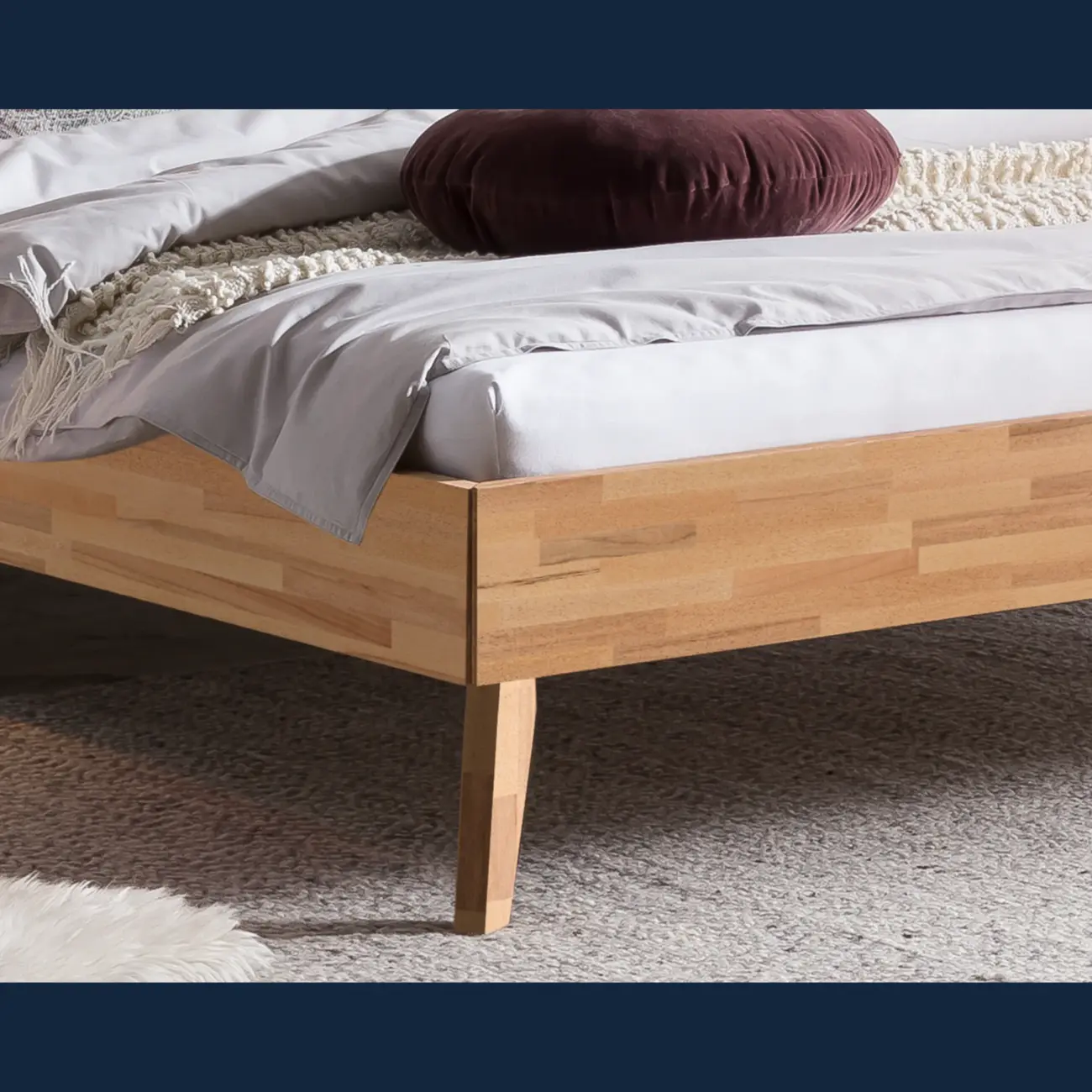 Ausgewogenes Massivholzbett Hasena Simone modern-skandinavisch – Bild 13