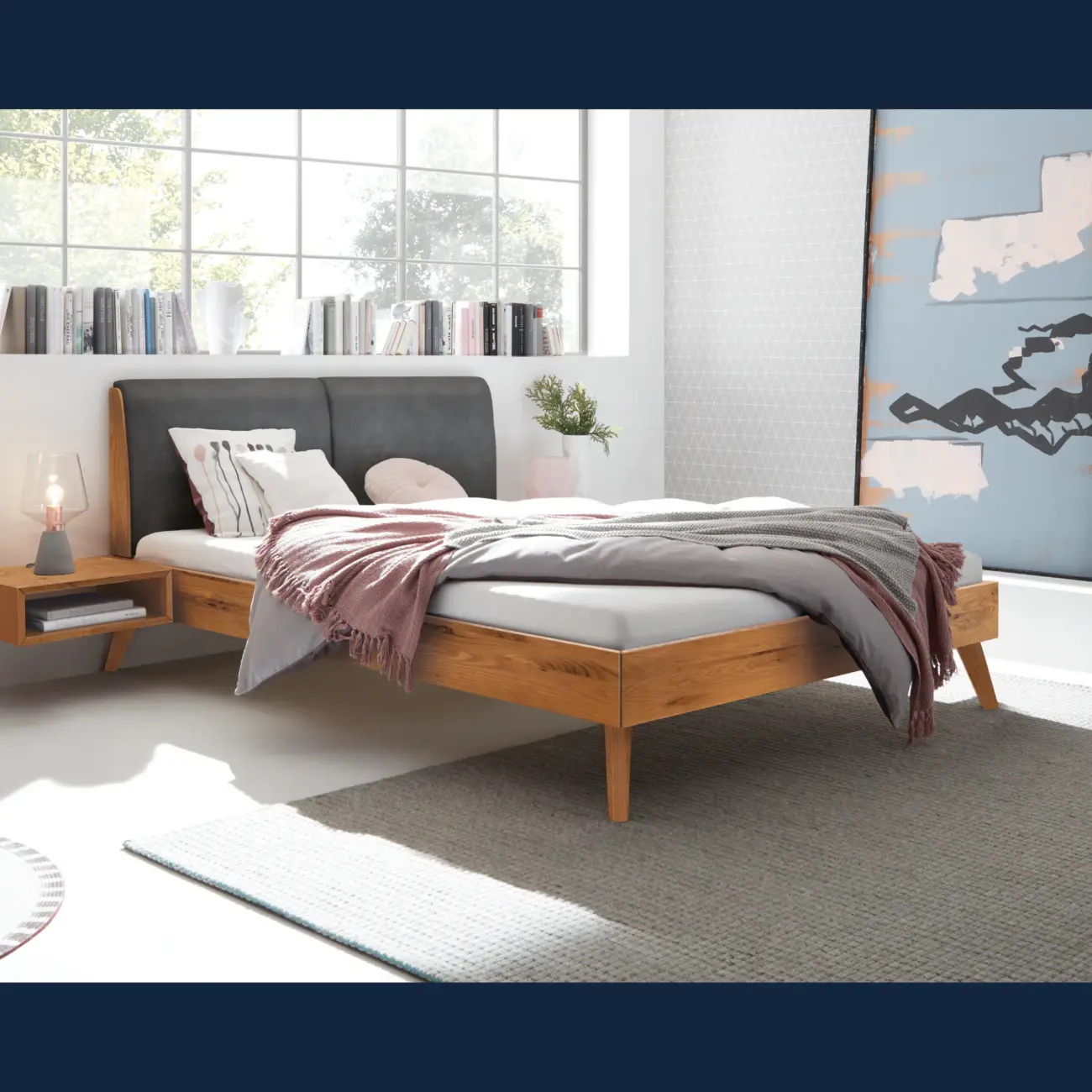 Ausgewogenes Massivholzbett Hasena Simone modern-skandinavisch – Bild 25