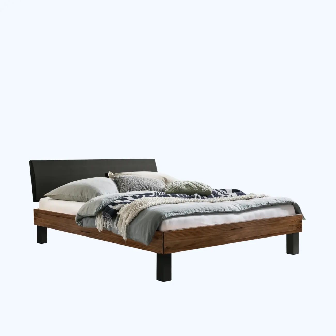 Zeitloses Massivholzbett Hasena modern-minimal Sondrio Trento