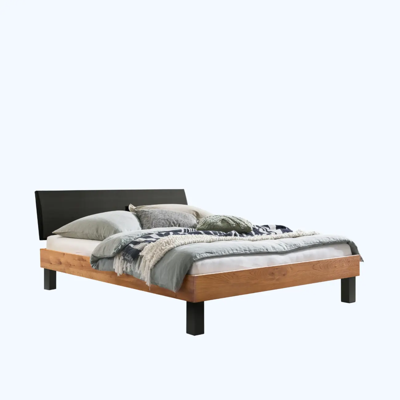 Zeitloses Massivholzbett Hasena modern-minimal Sondrio Trento – Bild 5