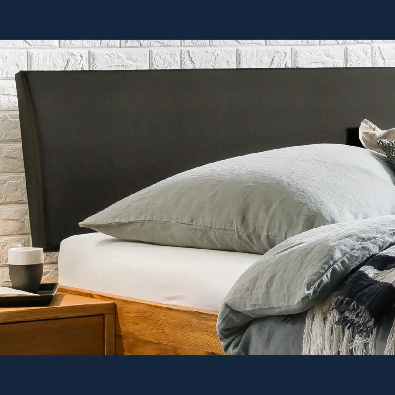 Zeitloses Massivholzbett Hasena modern-minimal Sondrio Trento – Bild 7