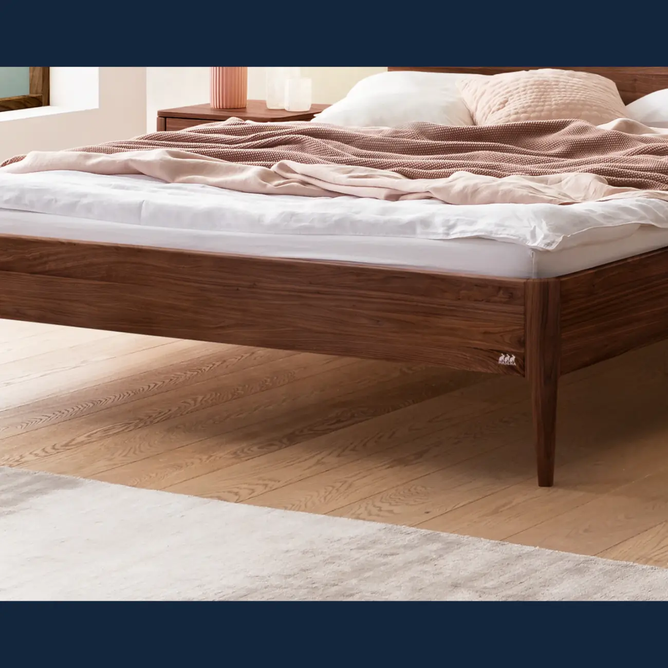 Sanftes Massivholzbett Hasena Spezia skandinavisch – Bild 4