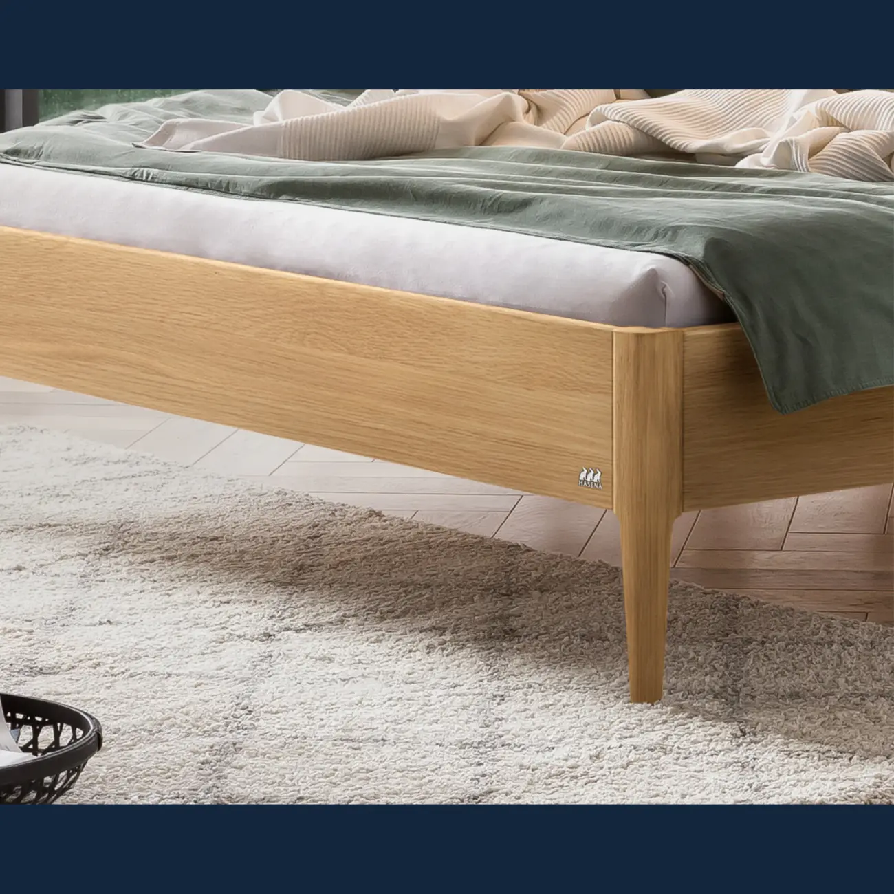 Elegantes Massivholzbett Hasena Varese modern-skandinavisch – Bild 8