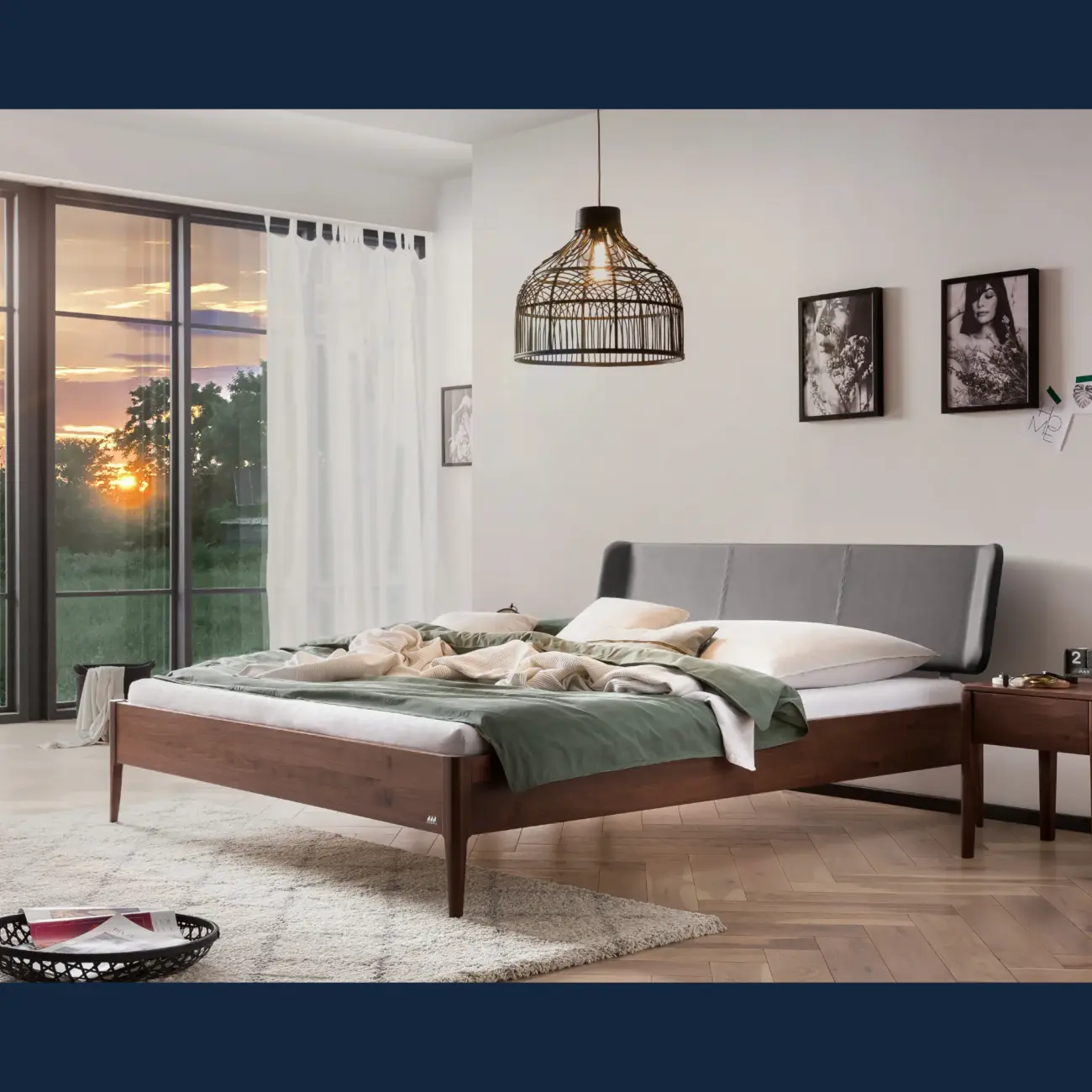 Elegantes Massivholzbett Hasena Varese modern-skandinavisch – Bild 2