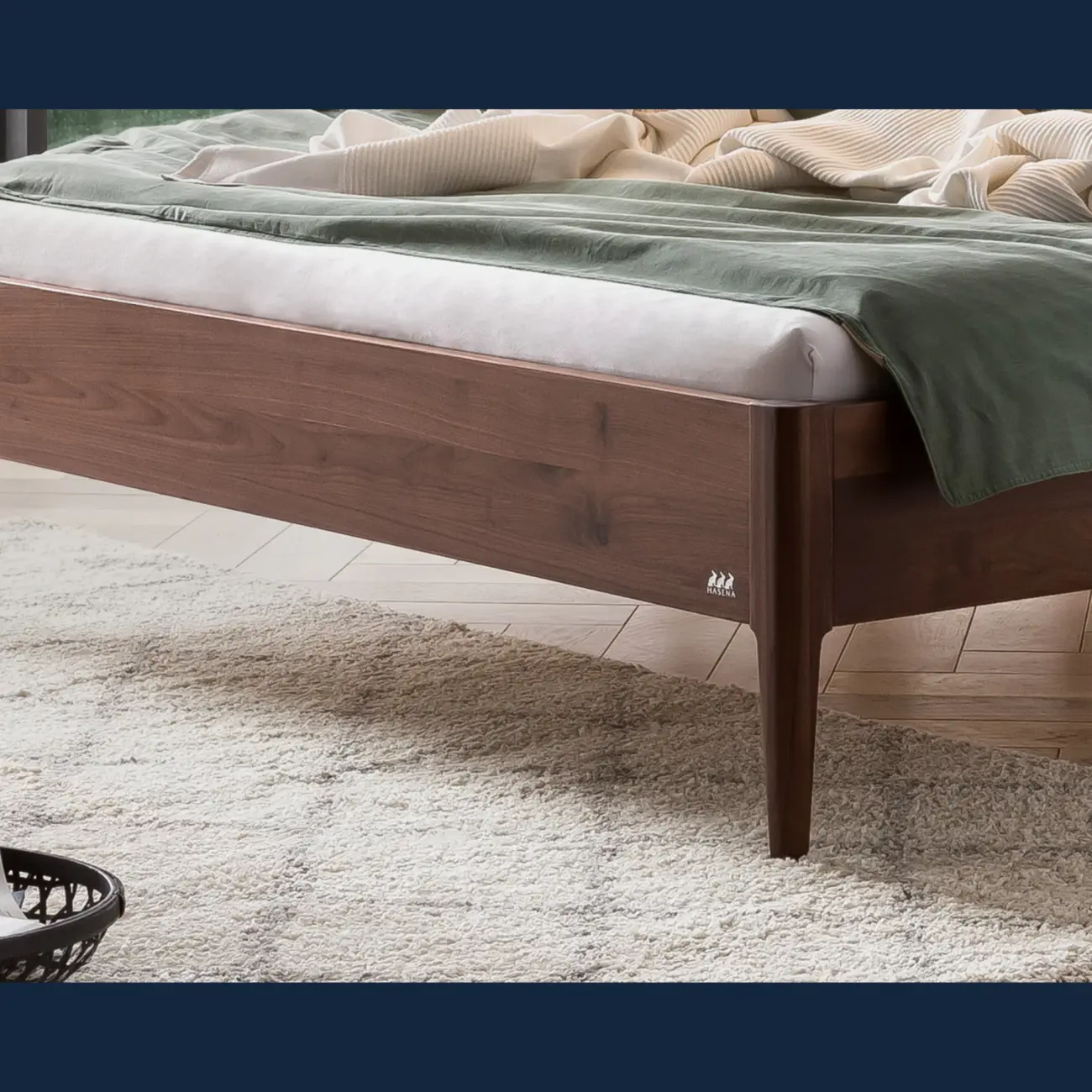 Elegantes Massivholzbett Hasena Varese modern-skandinavisch – Bild 4