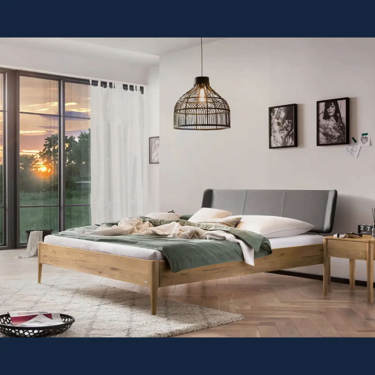 Elegantes Massivholzbett Hasena Varese modern-skandinavisch – Bild 14