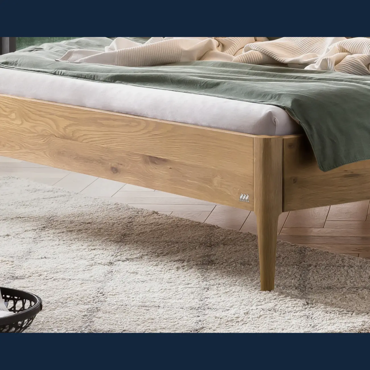 Elegantes Massivholzbett Hasena Varese modern-skandinavisch – Bild 16