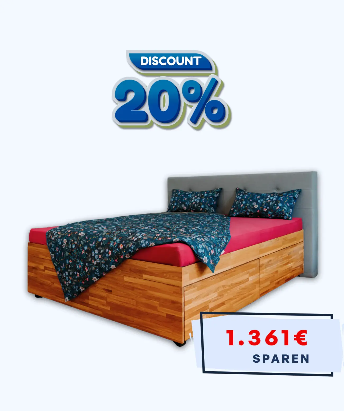 AQUARIBIK Massivholz Wasserbett mit Stauraum – Ausstellungsstück 1 AQUARIBIK Massivholz Wasserbett mit Stauraum – Ausstellungsstück