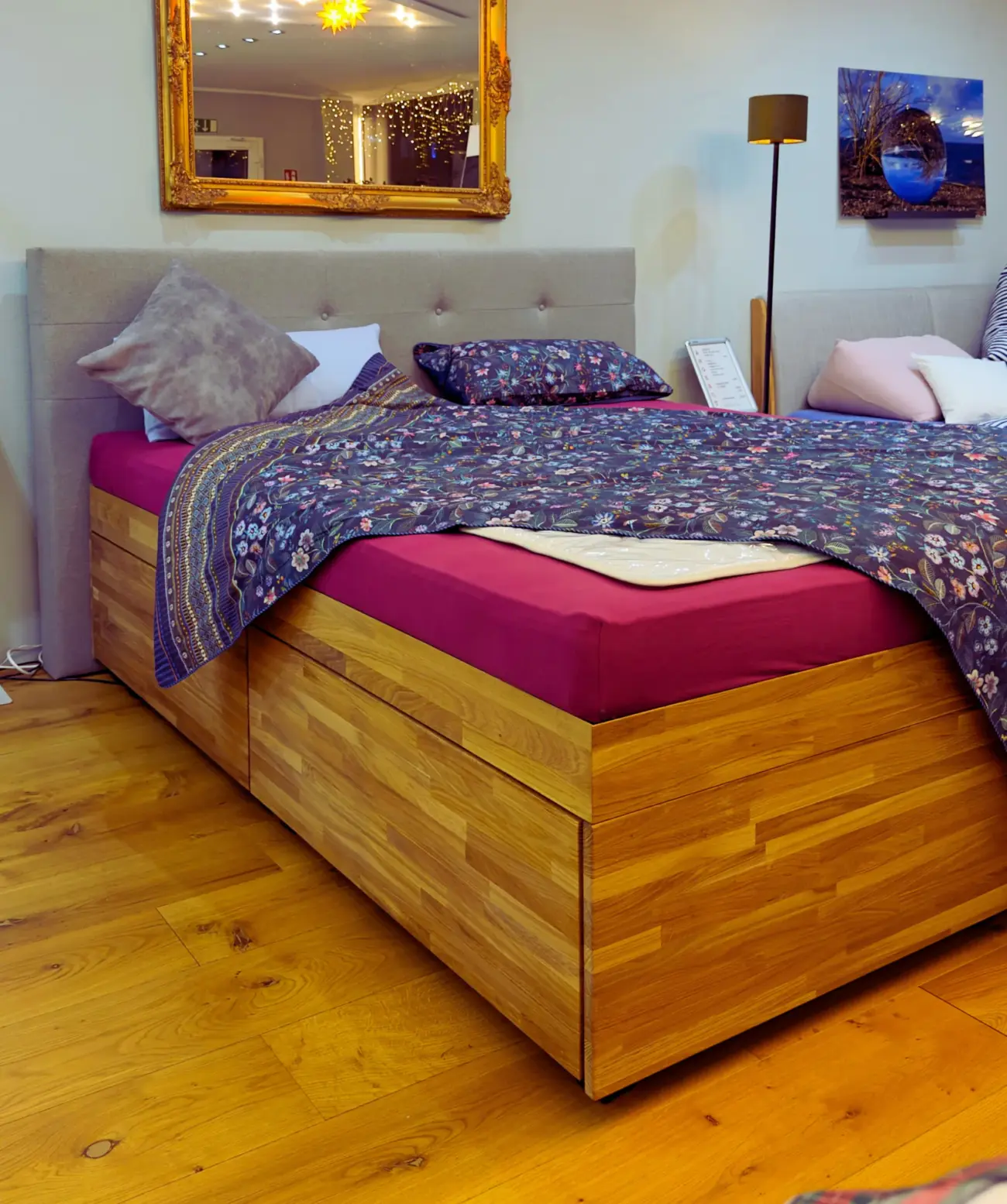 AQUARIBIK Massivholz Wasserbett mit Stauraum – Ausstellungsstück 11 AQUARIBIK Massivholz Wasserbett mit Stauraum – Ausstellungsstück – Bild 11