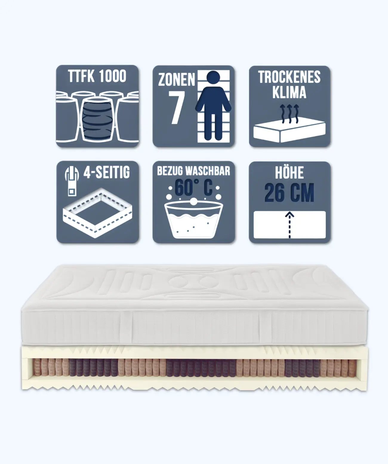 Taschenfederkernmatratze LUCCA Brinkhaus 1 Taschenfederkernmatratze LUCCA Brinkhaus