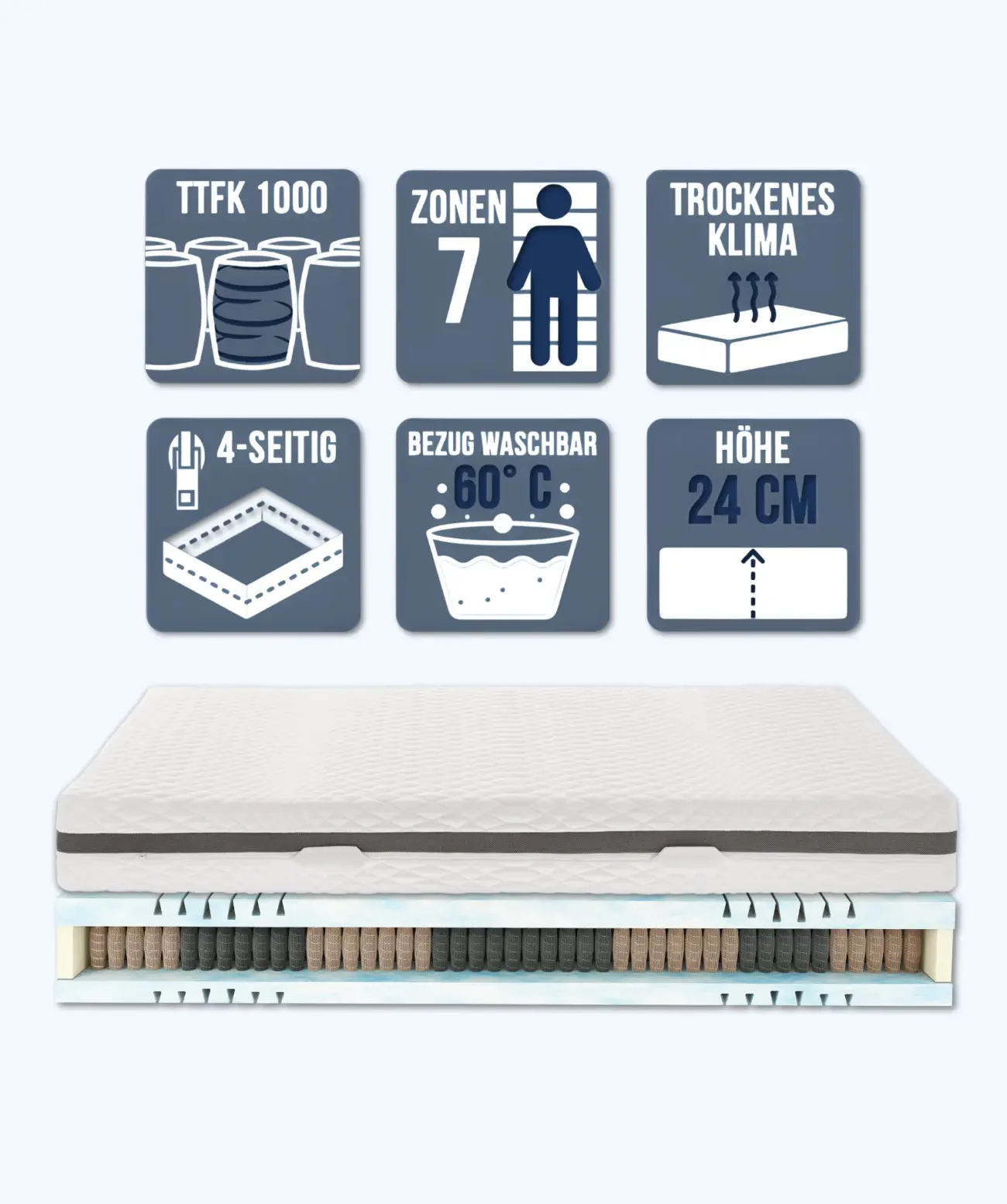 Taschenfederkernmatratze Verona Brinkhaus 1 Taschenfederkernmatratze Verona Brinkhaus