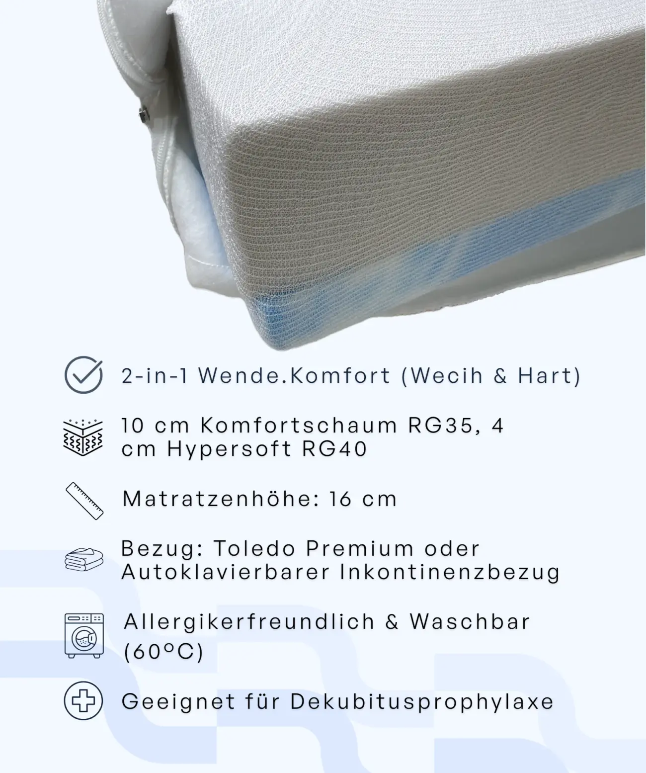 Wendematratze Premium Medicalneed 2 Wendematratze Premium Medicalneed – Bild 2
