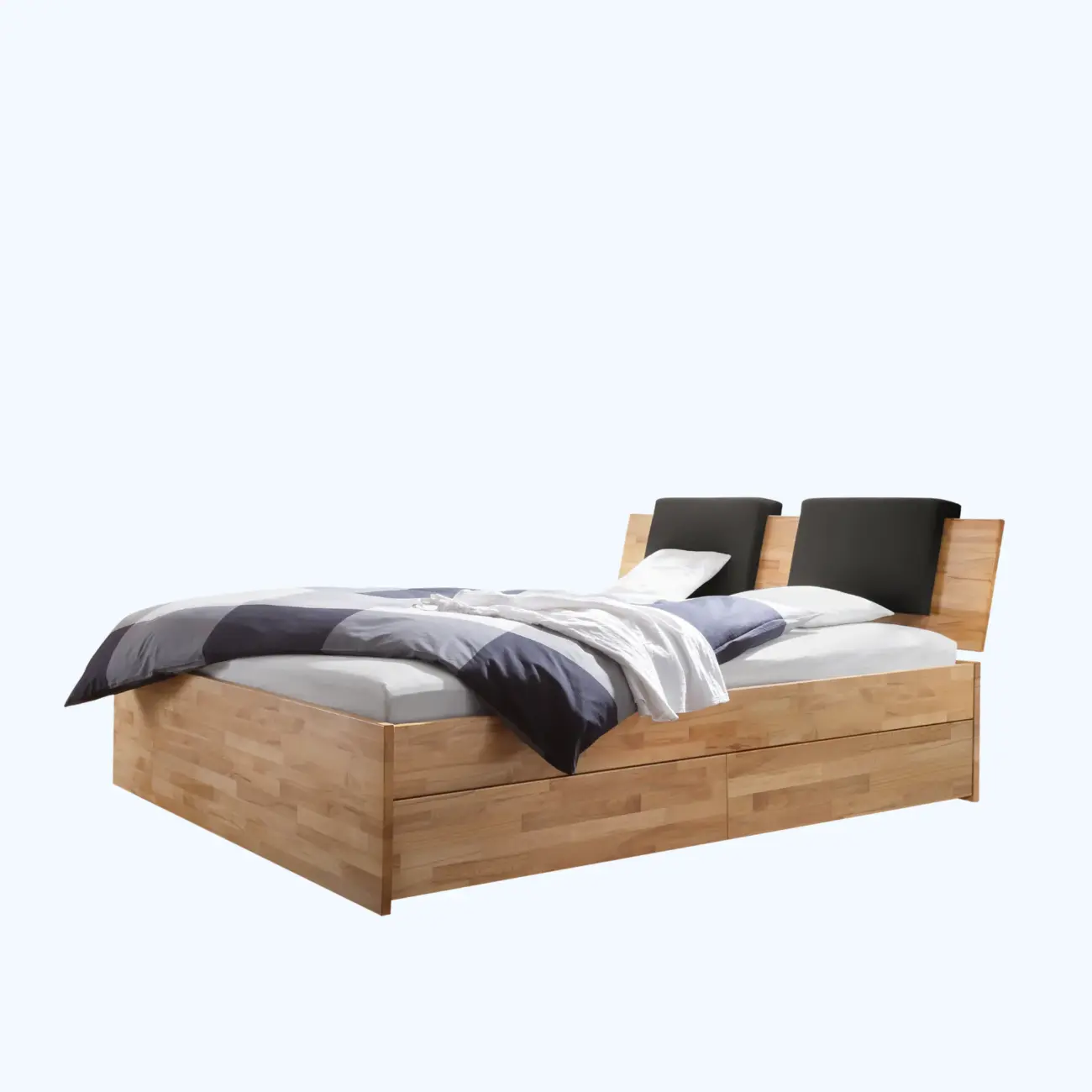 Massivholzbett Hasena Modern Stil Bett Ampezzo mit Stauraum 1 Massivholzbett Hasena Modern Stil Bett Ampezzo mit Stauraum