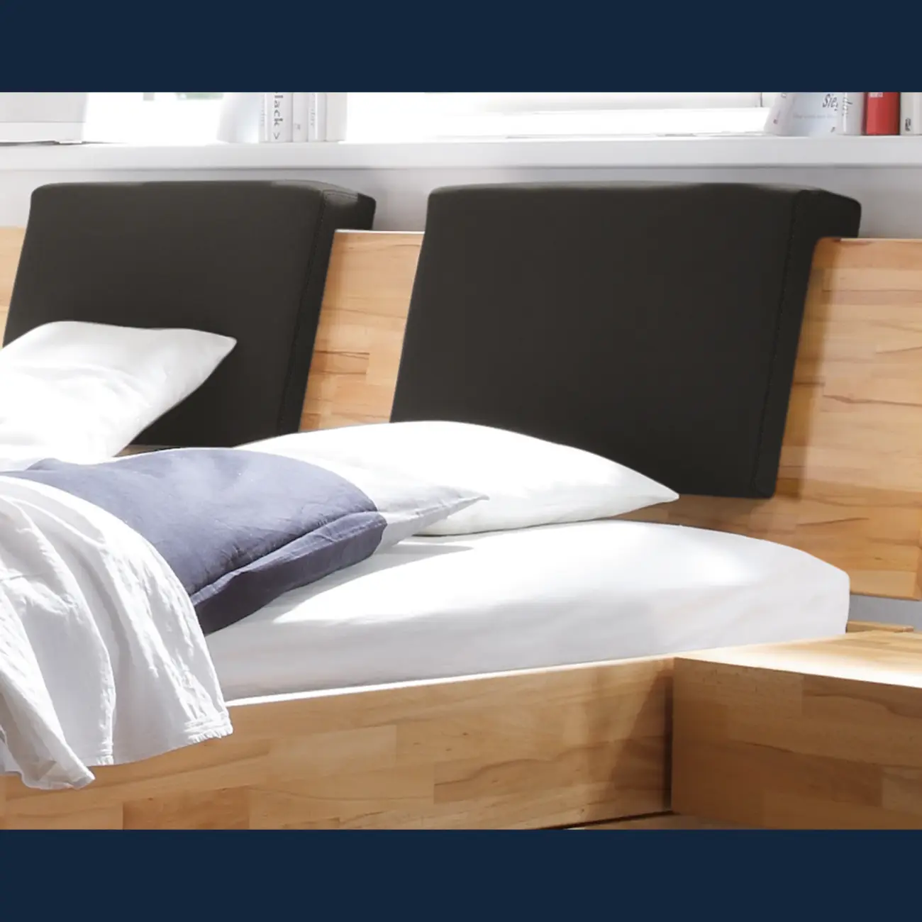 Massivholzbett Hasena Modern Stil Bett Ampezzo mit Stauraum 4 Massivholzbett Hasena Modern Stil Bett Ampezzo mit Stauraum – Bild 4