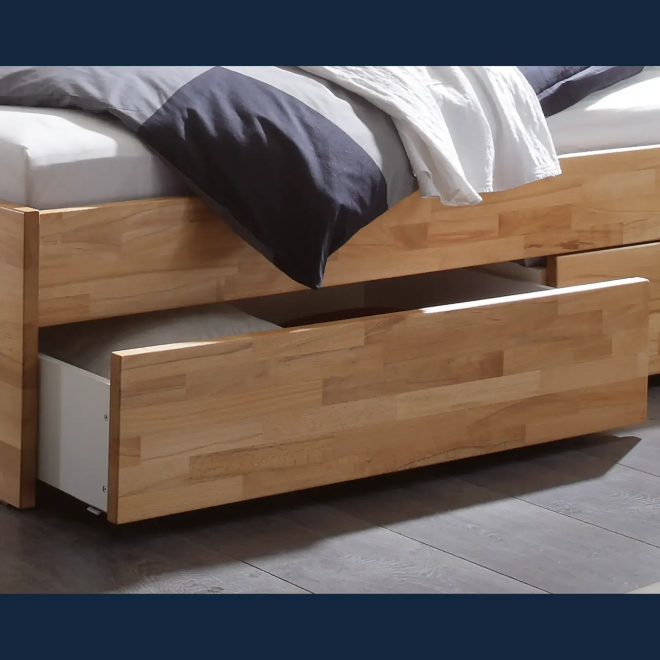 Massivholzbett Hasena Modern Stil Bett Ampezzo mit Stauraum 5 Massivholzbett Hasena Modern Stil Bett Ampezzo mit Stauraum – Bild 5