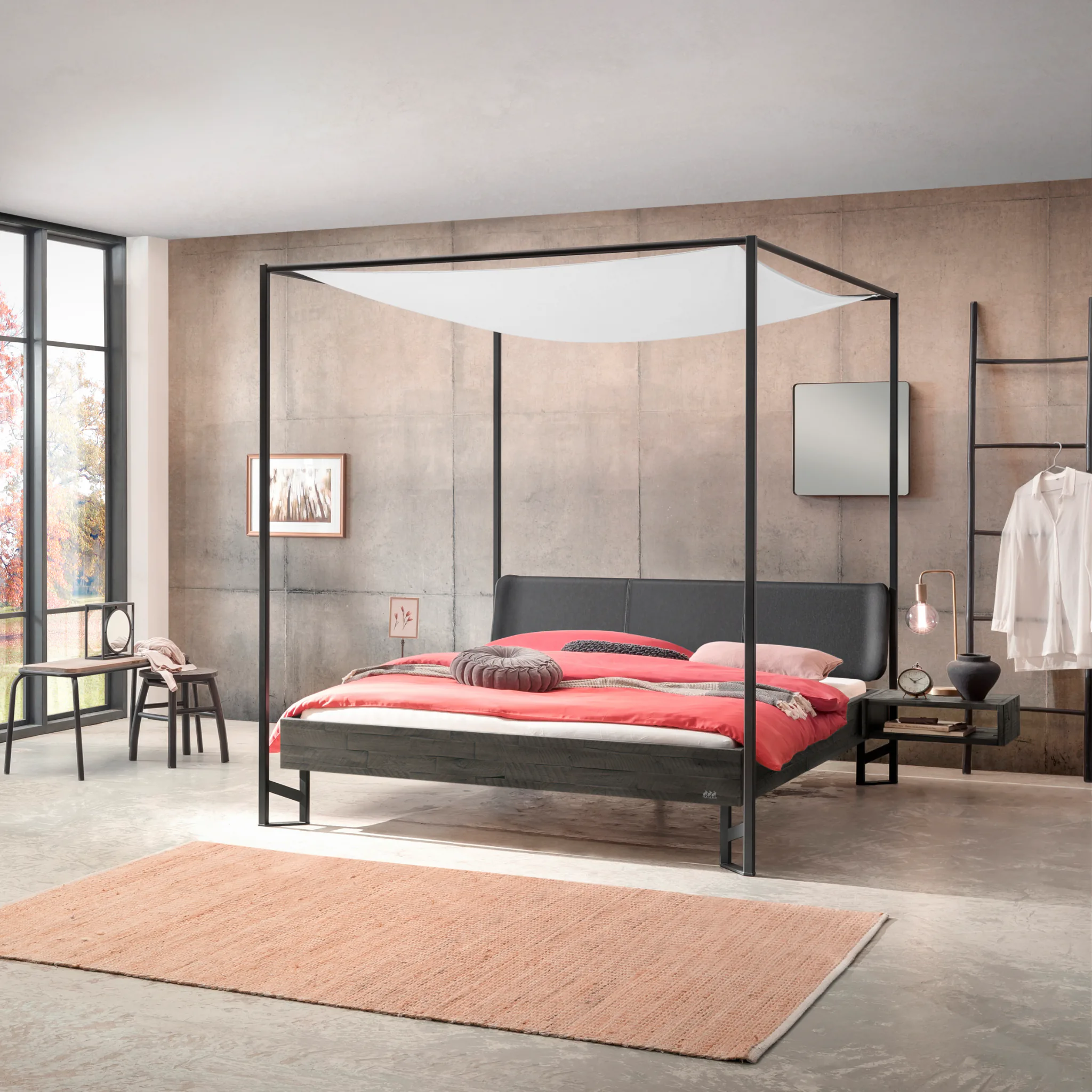 Hasena Himmelbett Bogina Industrial Akazie – Bild 4