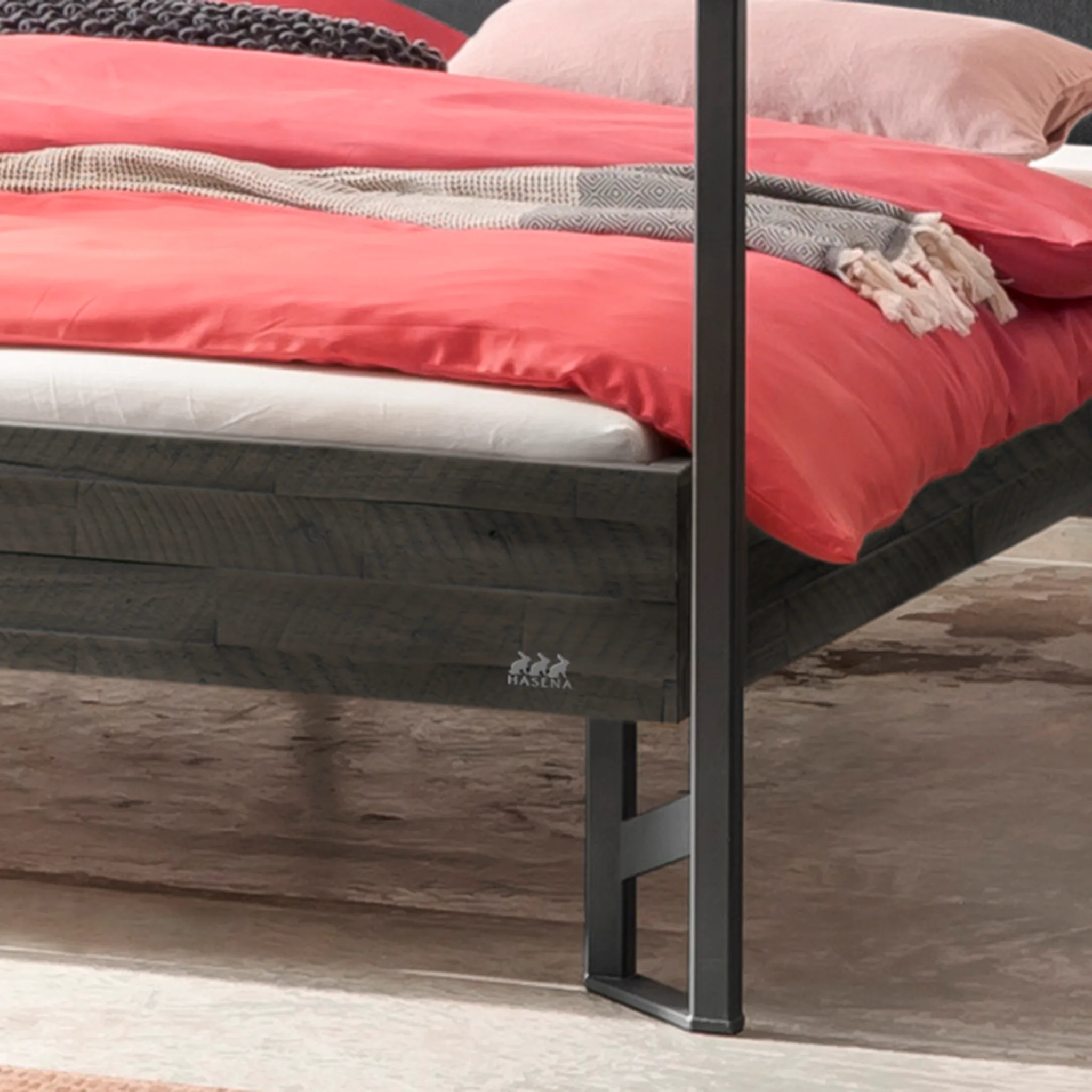 Hasena Himmelbett Bogina Industrial Akazie – Bild 6