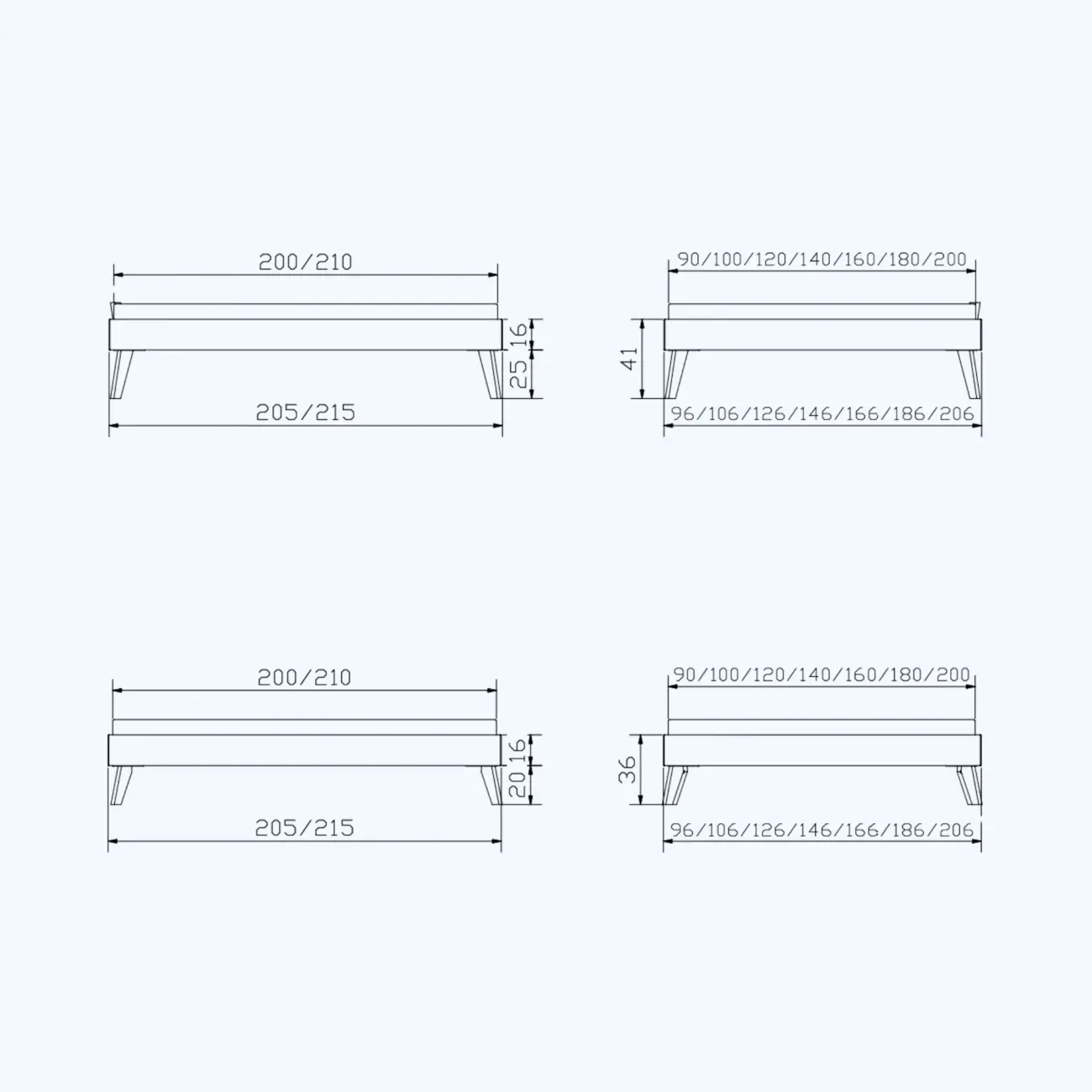 Bett Hasena Skandinavisch Calvari Trento 4 Bett Hasena Skandinavisch Calvari Trento – Bild 4
