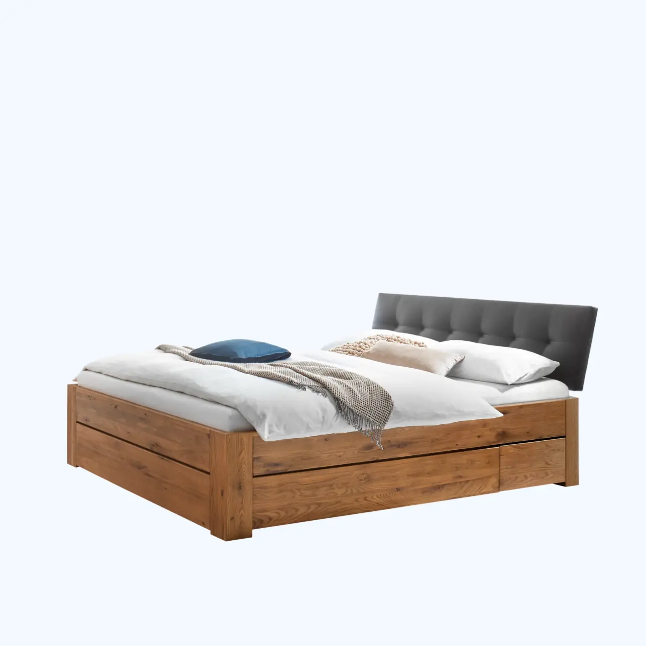 Massivholzbett Hasena Modern Stil Bett Campiglio mit Stauraum 1 Massivholzbett Hasena Modern Stil Bett Campiglio mit Stauraum