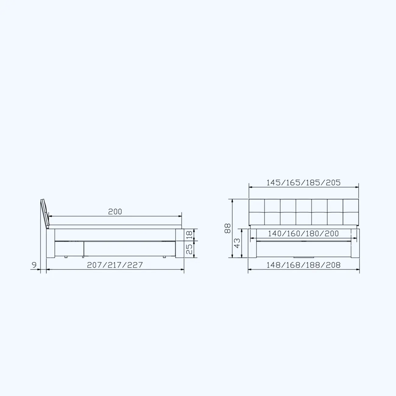 Massivholzbett Hasena Modern Stil Bett Campiglio mit Stauraum 6 Massivholzbett Hasena Modern Stil Bett Campiglio mit Stauraum – Bild 6