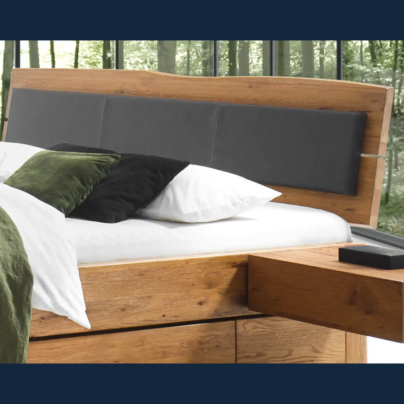 Massivholzbett Hasena Modern Stil Bett Grazia mit Stauraum 4 Massivholzbett Hasena Modern Stil Bett Grazia mit Stauraum – Bild 4