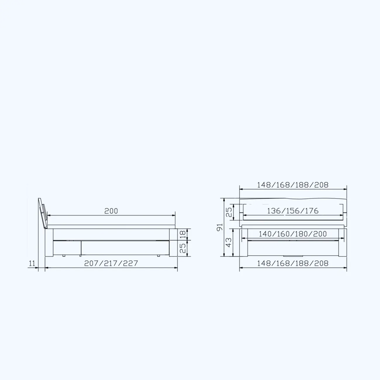 Massivholzbett Hasena Modern Stil Bett Grazia mit Stauraum 6 Massivholzbett Hasena Modern Stil Bett Grazia mit Stauraum – Bild 6