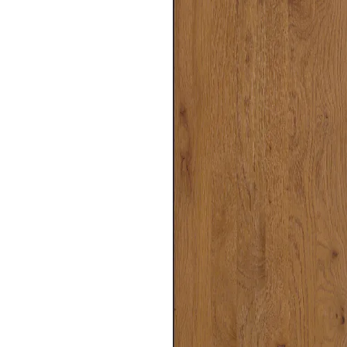 Korpus : Weiss / Front, Top: Wildeiche natur, geölt