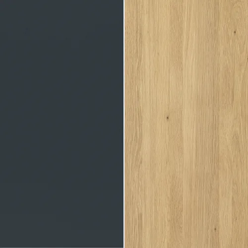 Korpus: Anthracit / Front, Top: Eiche bright, geölt