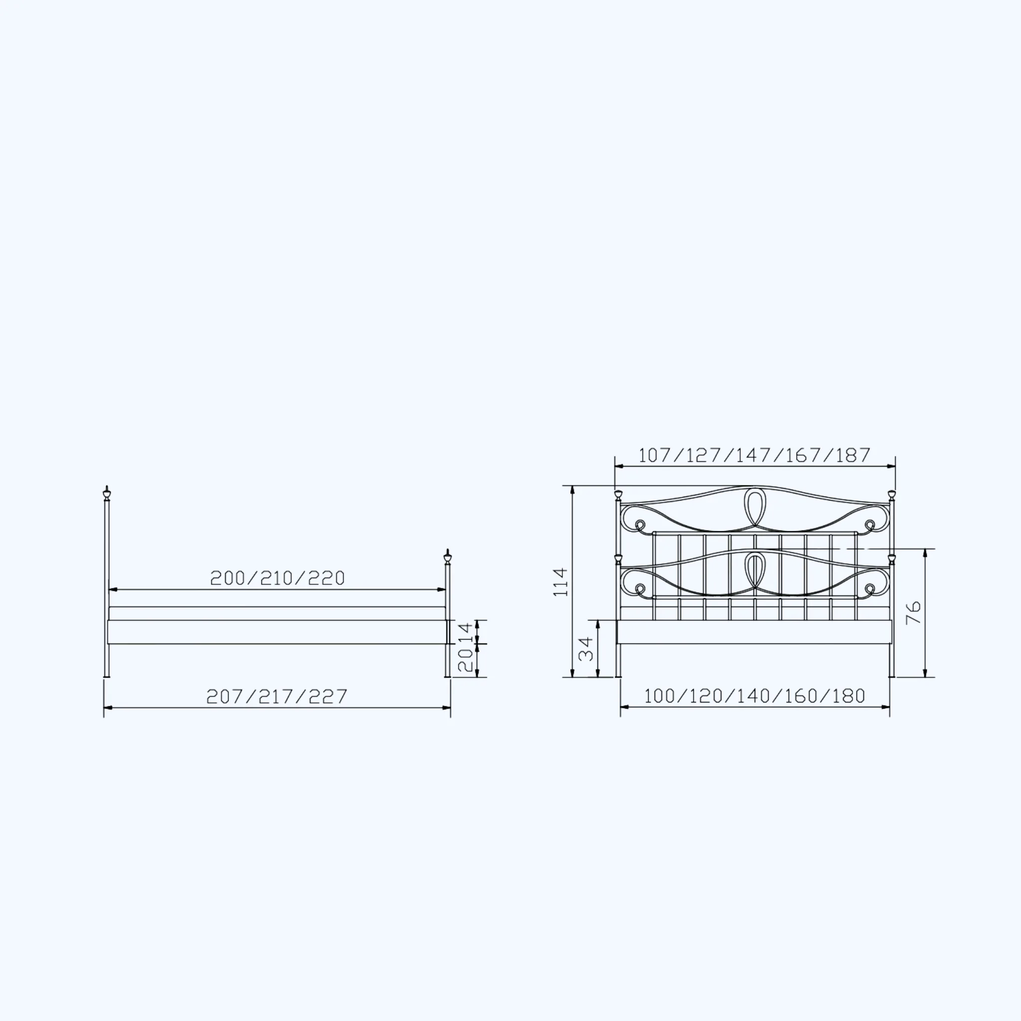 Elegantes Metallbett Hasena klassisch Lurano 14 Romantic 3 Elegantes Metallbett Hasena klassisch Lurano 14 Romantic – Bild 3