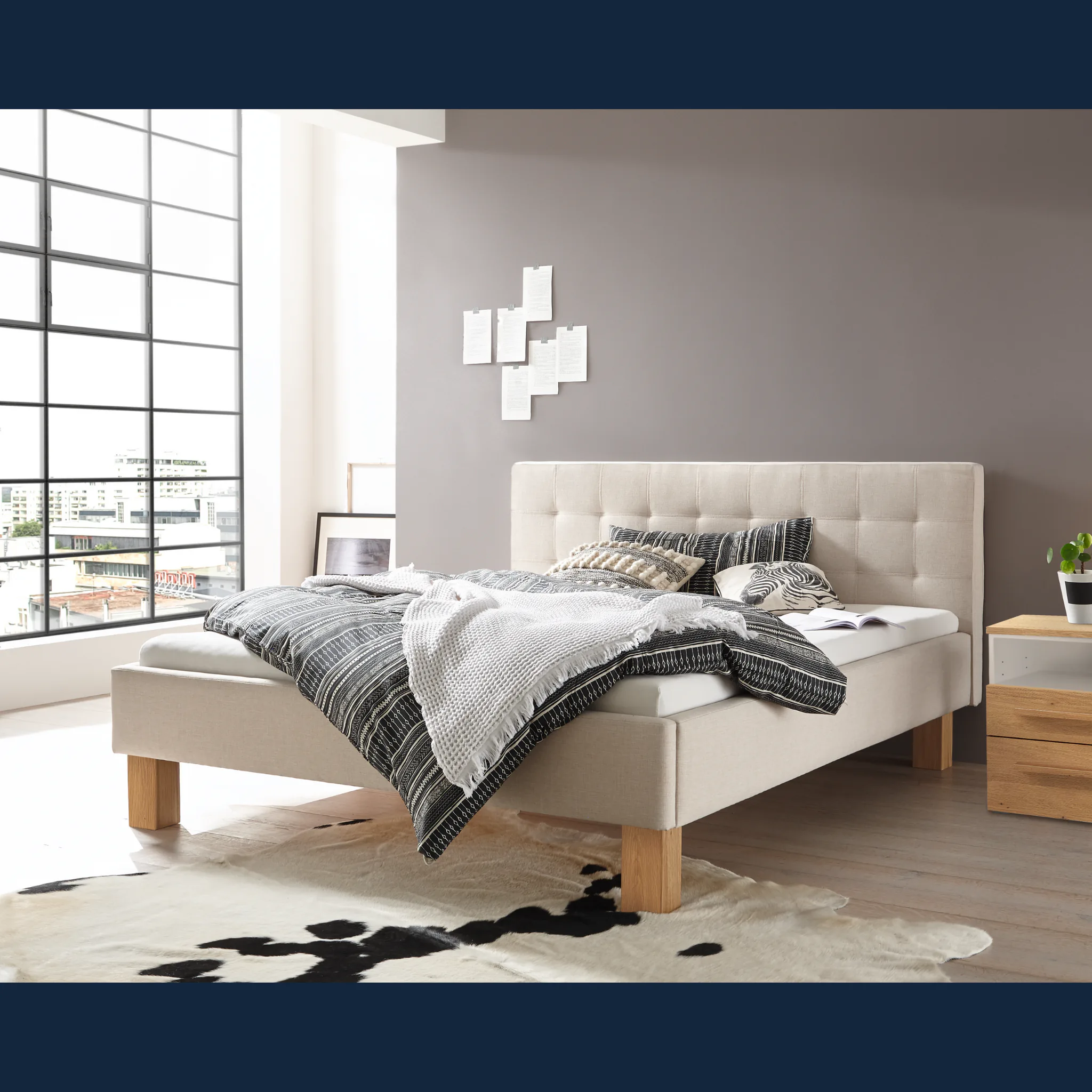 Elegantes Polsterbett Hasena skandinavisch Noemi Pronto 5 Elegantes Polsterbett Hasena skandinavisch Noemi Pronto – Bild 5