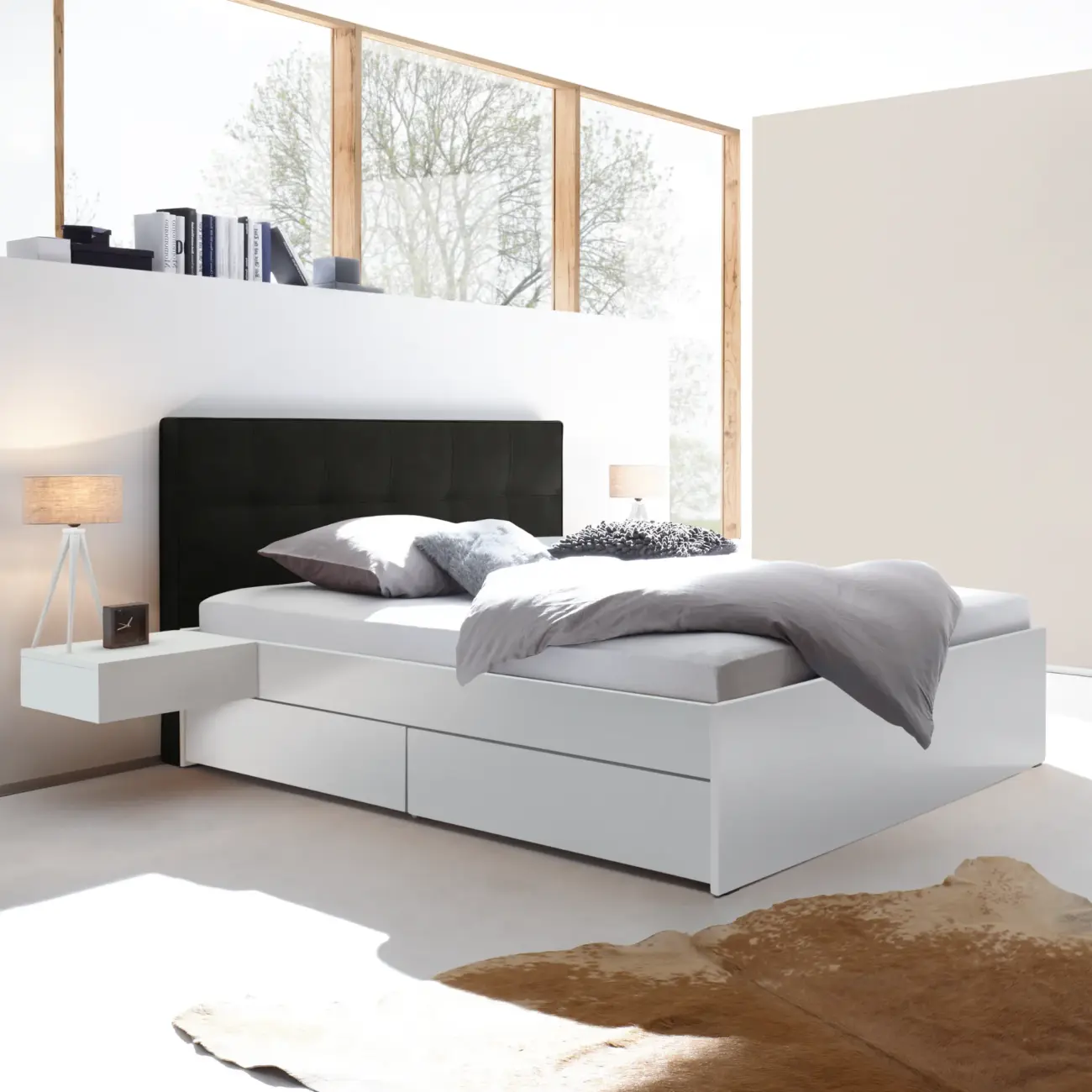 Massivholzbett Hasena Modern Stil Bett Otello mit Stauraum 18 Massivholzbett Hasena Modern Stil Bett Otello mit Stauraum – Bild 18