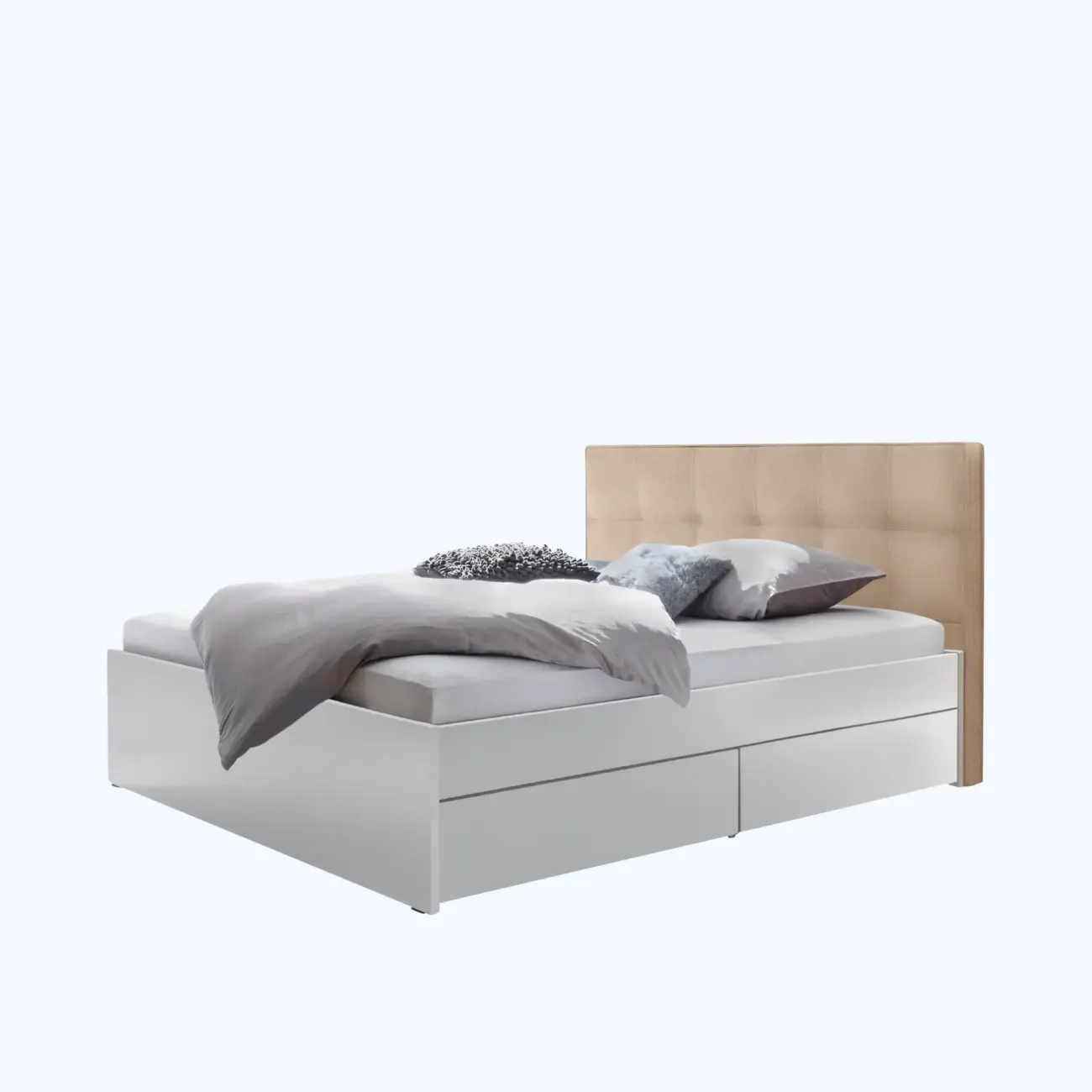 Massivholzbett Hasena Modern Stil Bett Otello mit Stauraum 5 Massivholzbett Hasena Modern Stil Bett Otello mit Stauraum – Bild 5