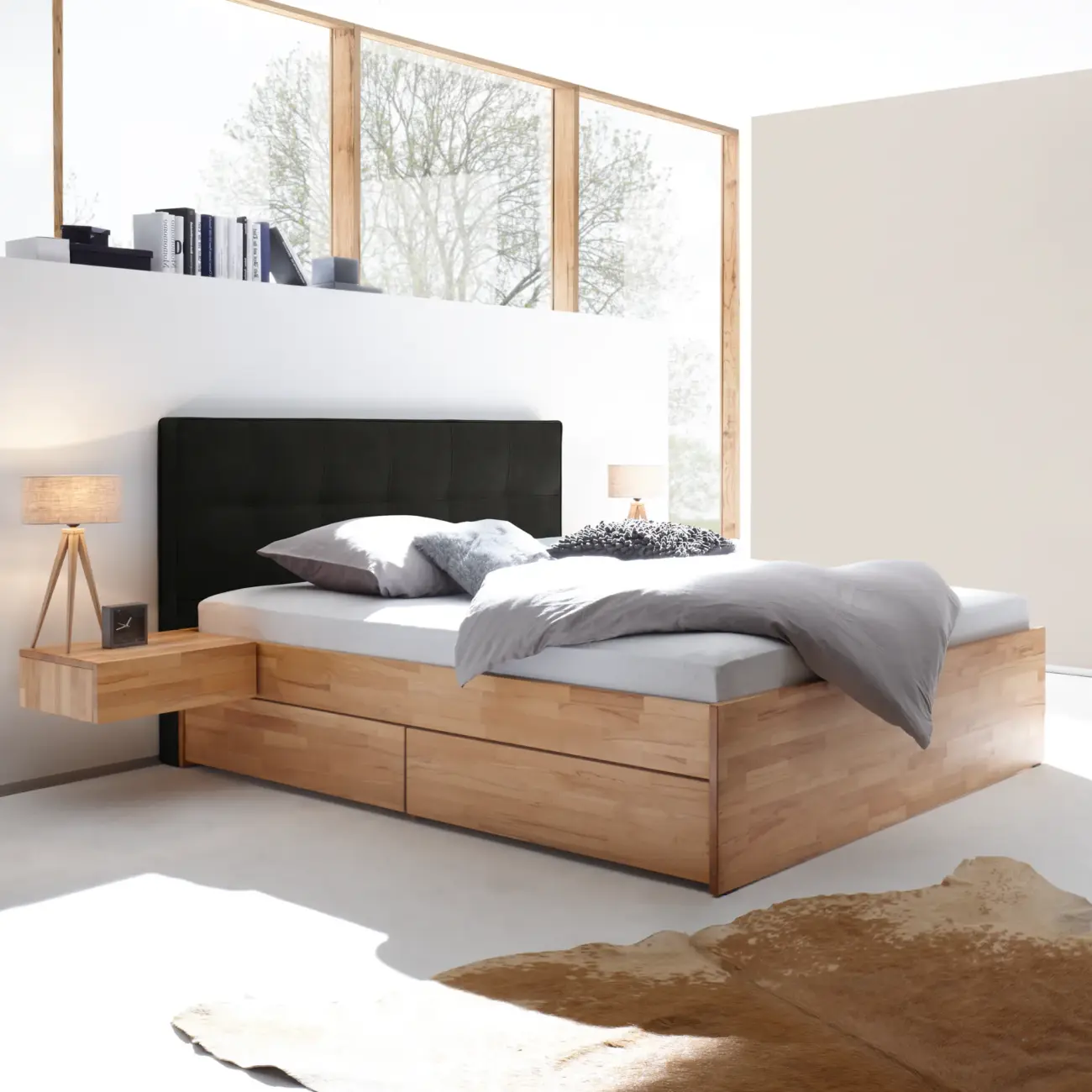 Massivholzbett Hasena Modern Stil Bett Otello mit Stauraum 38 Massivholzbett Hasena Modern Stil Bett Otello mit Stauraum – Bild 38