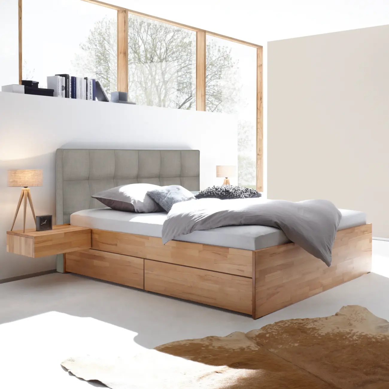 Massivholzbett Hasena Modern Stil Bett Otello mit Stauraum 34 Massivholzbett Hasena Modern Stil Bett Otello mit Stauraum – Bild 34