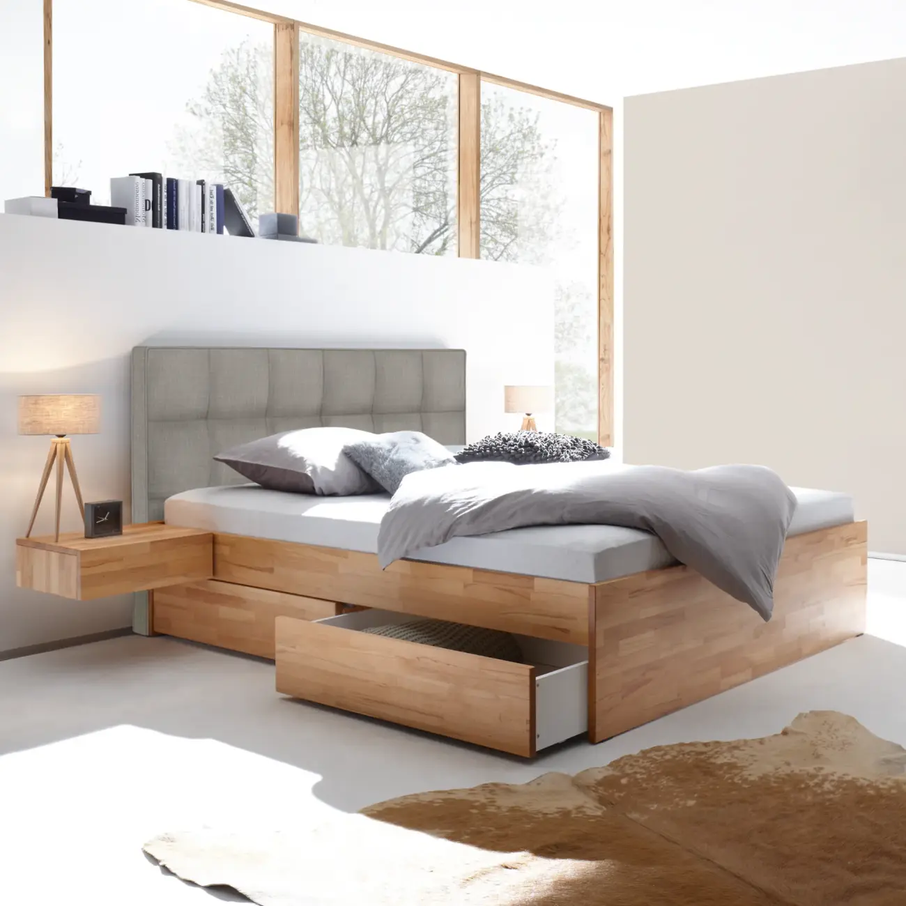 Massivholzbett Hasena Modern Stil Bett Otello mit Stauraum 35 Massivholzbett Hasena Modern Stil Bett Otello mit Stauraum – Bild 35