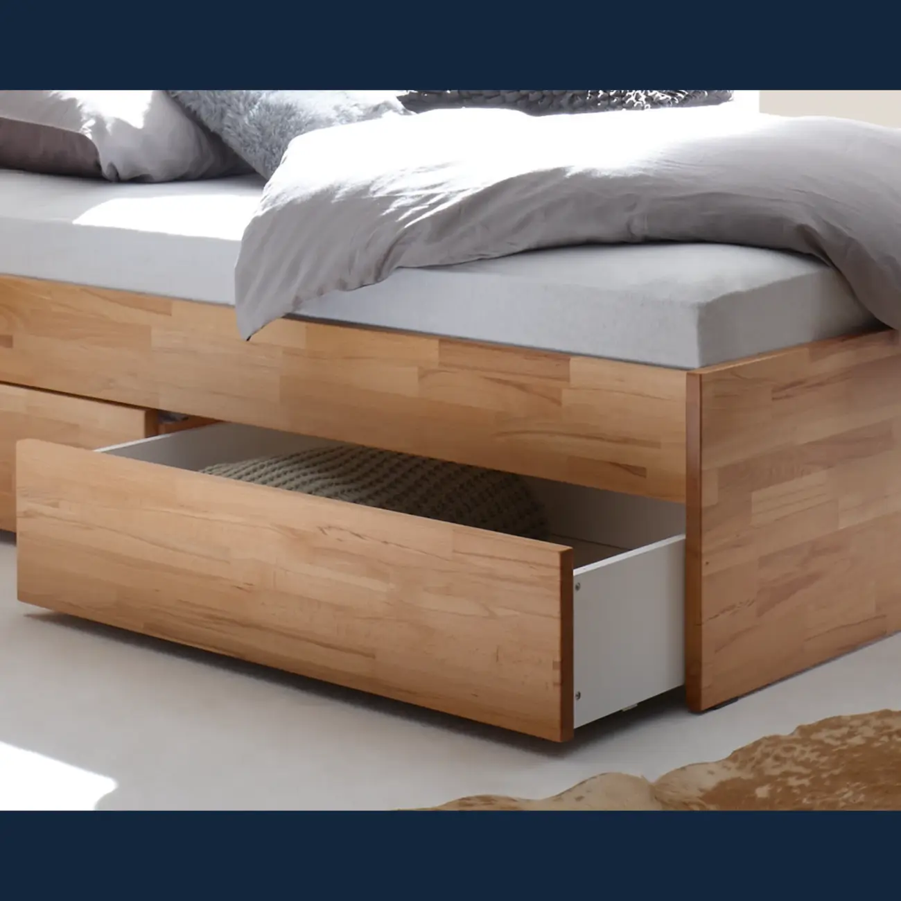 Massivholzbett Hasena Modern Stil Bett Otello mit Stauraum 42 Massivholzbett Hasena Modern Stil Bett Otello mit Stauraum – Bild 42