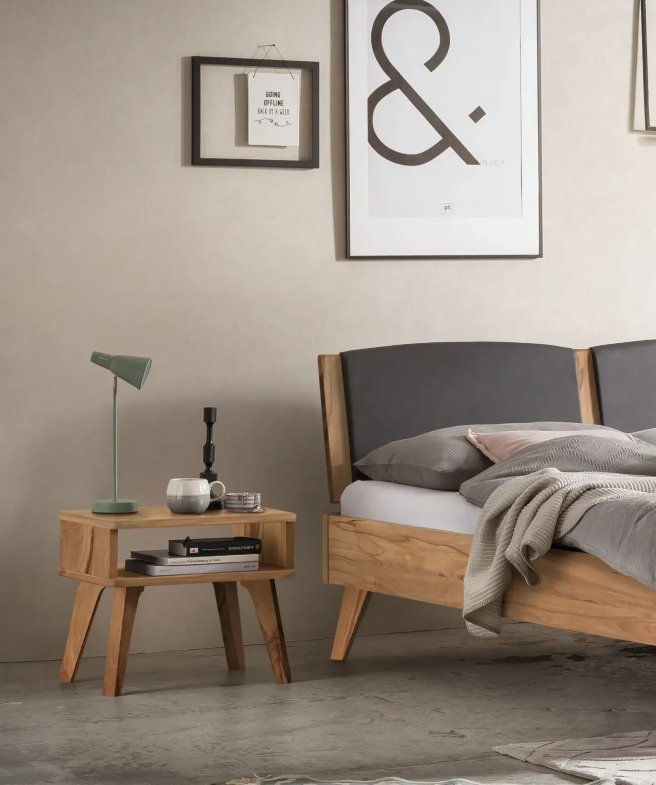 Stand Nachttisch Hasena Lounge Skandinavisch 2 Stand Nachttisch Hasena Lounge Skandinavisch – Bild 2