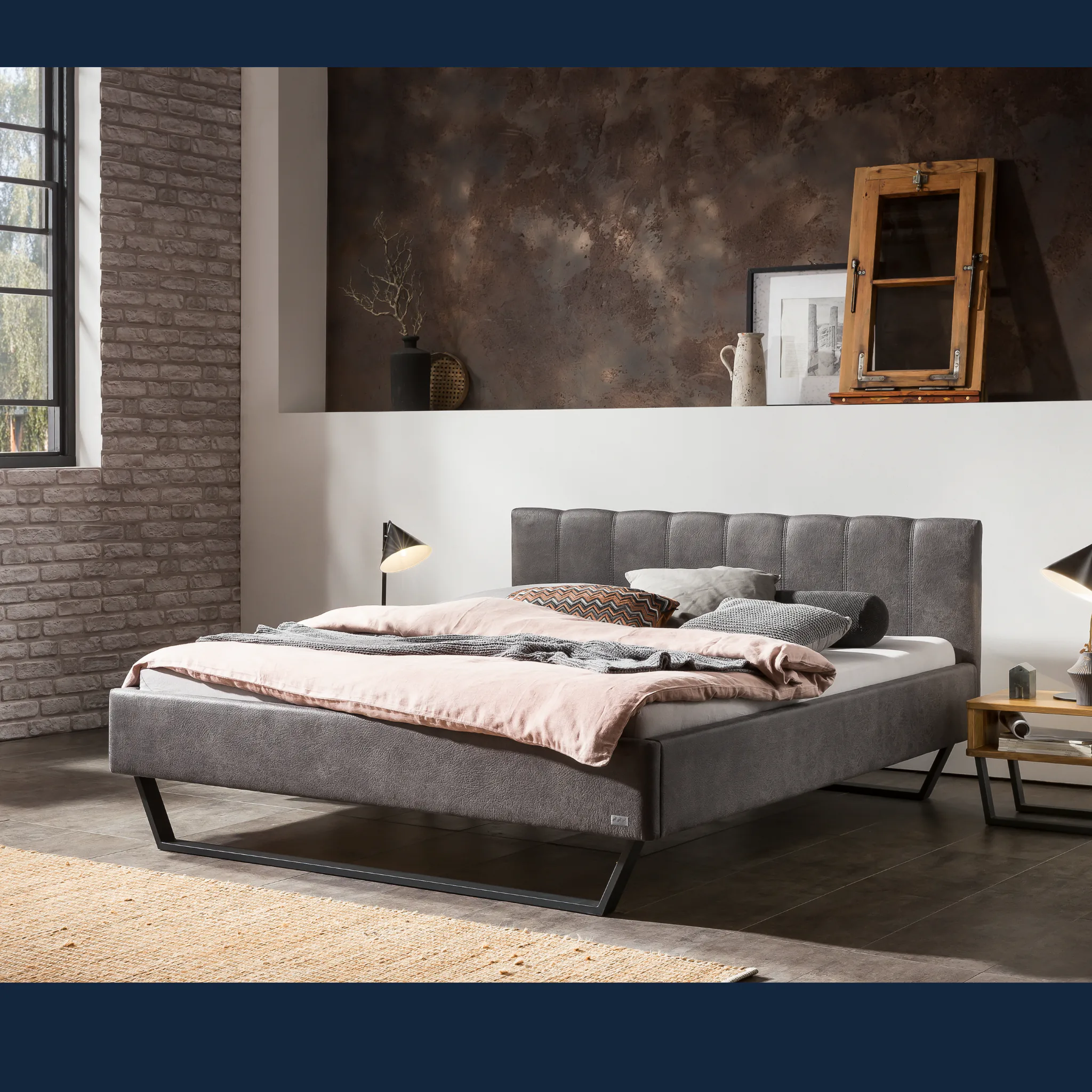 Charakterstarkes Polsterbett Hasena modern-industrial Stefano Pronto 4 Charakterstarkes Polsterbett Hasena modern-industrial Stefano Pronto – Bild 4